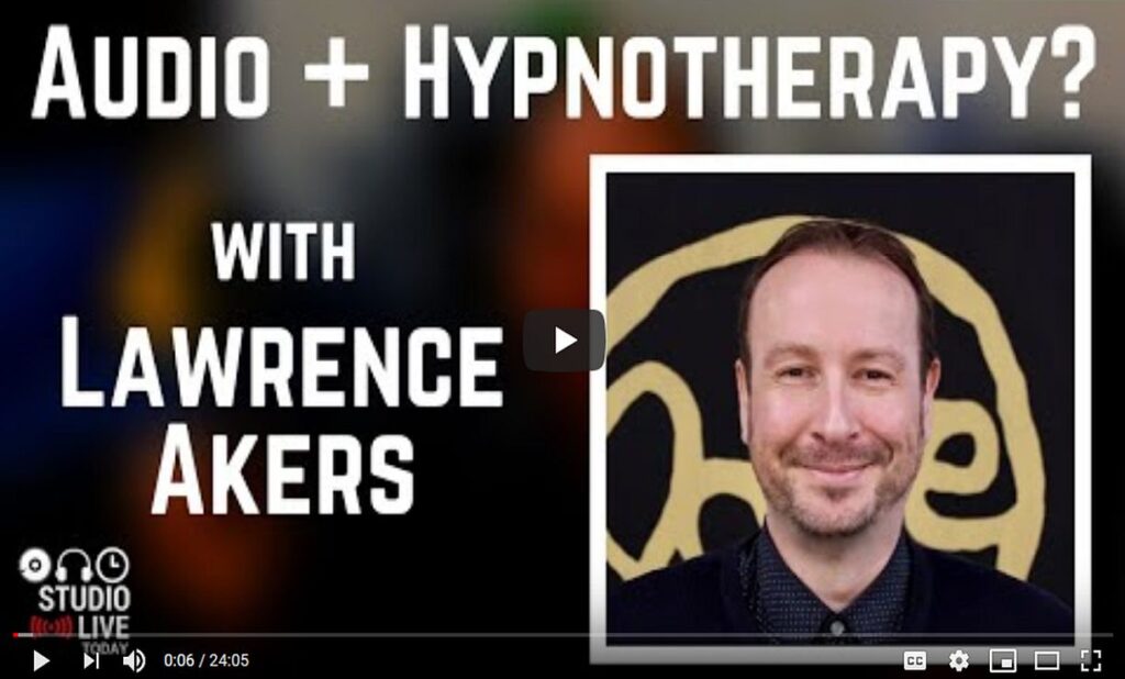 Home Audio Hypnotherapy Recording for Hypnotherapists Release Hypnosis Melbourne Counselling Pete Johns Studio Live Today