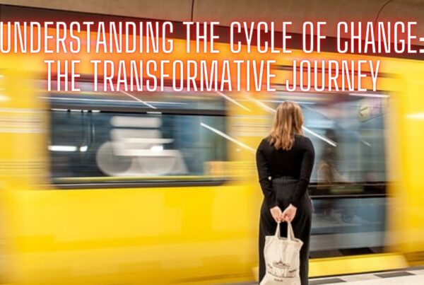 Understanding the Cycle of Change: The Transformative Journey. Release Hypnosis Melbourne Hypnotherapy Counselling Online Australia Habits Addiction Recovery. Woman watching a yellow train.